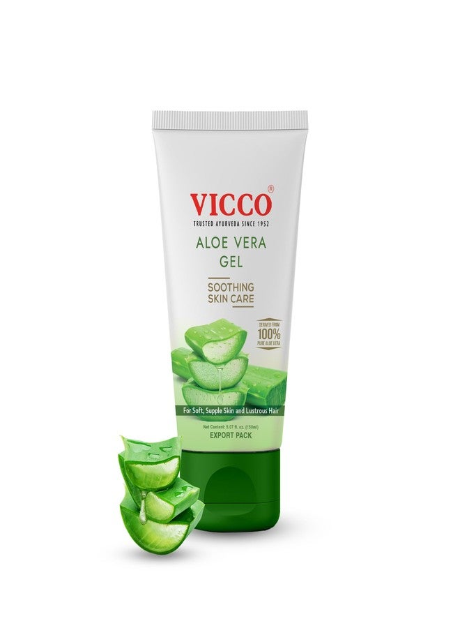 Vicco Aloe Vera Gel for Face, Skin & Hair, Hydrating & Nourishing Clear Gel, 5.07 Fl Oz (Pack of 1) - Image 1